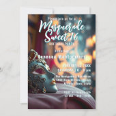 Invitation Elégante Masquerade Sweet 16 Célébration (Devant)