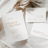 Invitation Élégante minimaliste calligraphie Mariage classiqu