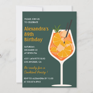 Invitation élégante moderne pour cocktail pour 89e