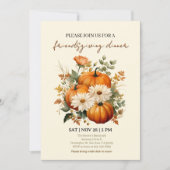 Invitation Élégante Moderne pour Friendsgiving (Devant)