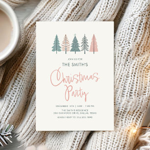 Invitation élégante moderne pour une fête de Noël