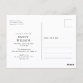 Invitation élégante moderne pour une fête de remis (Dos)
