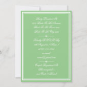 Invitation Elégante Monnaie Douce + Couples Personnalisés Bla (Dos)