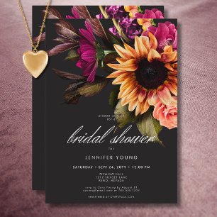 Invitation Élégante Moody Vibrant coucher de soleil Fête des