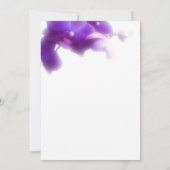 Invitation Elégante orchidée florale violette Enregistrer la  (Dos)