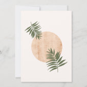 Invitation Élégante Pampas Grass Boho nuptiale de douche Invi (Dos)