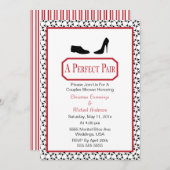 Invitation élégante parfaite de wedding shower de (Devant / Derrière)