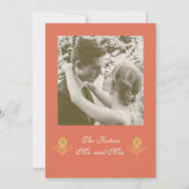 Invitation Élégante Partie d'engagement victorienne (Dos)