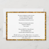 Invitation Élégante Parties scintillant BAPTISME ADULTE (Dos)