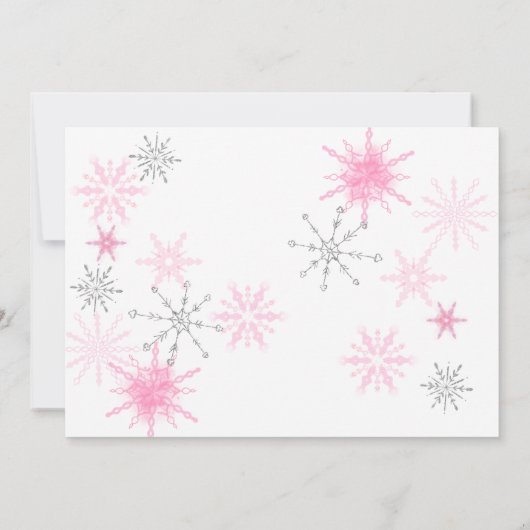 Invitation Elégante Parties scintillant bébé il fait froid Ba (Dos)