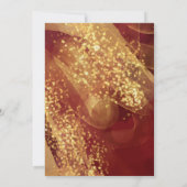 Invitation Elégante Parties scintillant Bourgogne musulmane M (Dos)