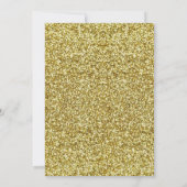 Invitation Élégante Parties scintillant Chic Or Tiara Sweet 1 (Dos)