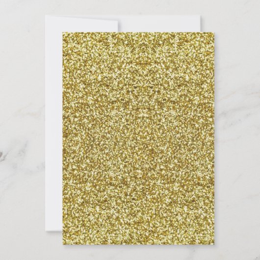 Invitation Élégante Parties scintillant Chic Or Tiara Sweet 1 (Dos)