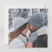 Invitation Elégante Parties scintillant d'argent Photo Mariag (Dos)