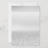 Invitation Elégante Parties scintillant de cadre en argent 50 (Dos)