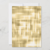 Invitation Elégante parties scintillant de goutte d'or n'impo (Dos)