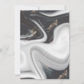 Invitation Élégante Parties scintillant de marbre Graduation  (Dos)