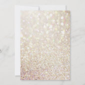 Invitation Elégante Parties scintillant d'or Quinceañera 15e  (Dos)