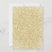 Invitation Elégante Parties scintillant douce 16 Blanc Annive (Dos)