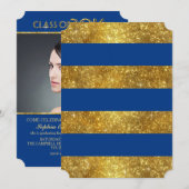 Invitation Élégante Parties scintillant Faux de Confetti 2016 (Devant / Derrière)