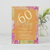 Invitation Élégante Parties scintillant Gold Calligraphie Ann (Debout devant)