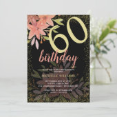 Invitation Elégante Parties scintillant Gold Terracotta Rusti (Debout devant)