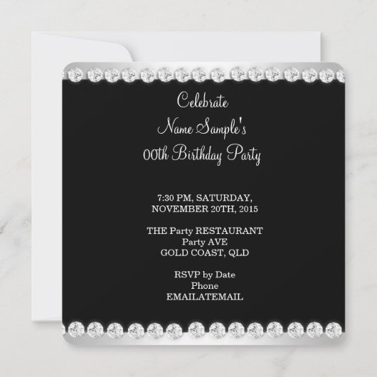 Invitation Élégante Parties scintillant Lime Vert Coeur Chaus (Dos)