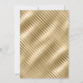 Invitation Elégante Parties scintillant Noire Or 50e Annivers (Dos)