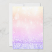 Invitation Élégante Parties scintillant Ombre Bokeh Sweet 16 (Dos)