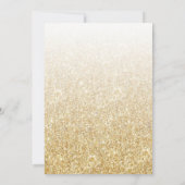 Invitation Elégante Parties scintillant or doux 16 Anniversai (Dos)