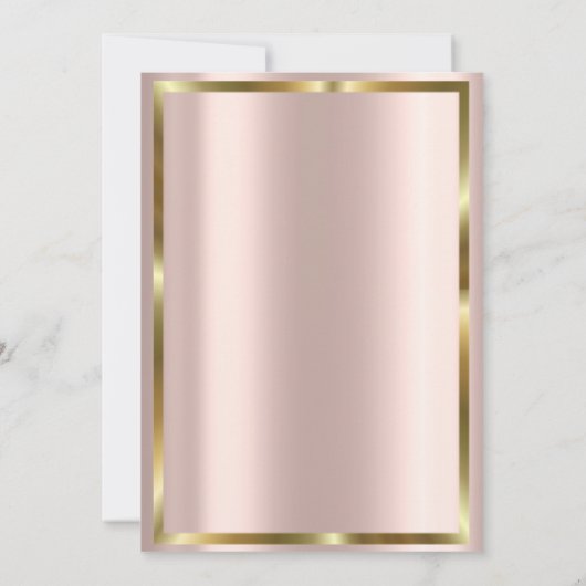 Invitation Elégante Parties scintillant Or Unicorn Baby showe (Dos)