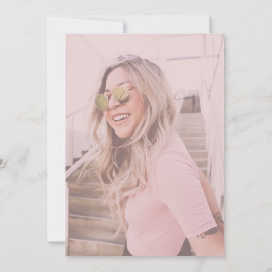 Invitation Élégante parties scintillant rose en or goutte swe (Dos)