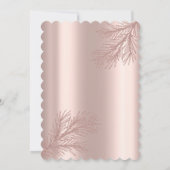 Invitation Élégante Parties scintillant  Rose Fête des mariée (Dos)