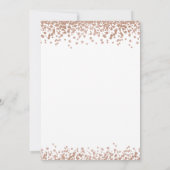 Invitation Élégante Parties scintillant Rose or Bachelorette  (Dos)