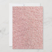 Invitation Elégante Parties scintillant Rose or moderne 19e a (Dos)