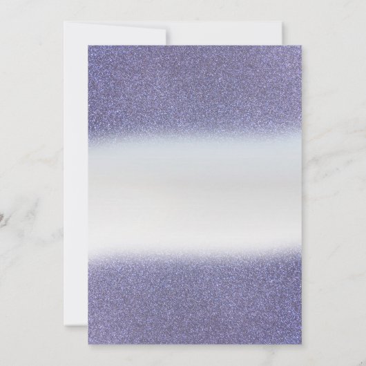 Invitation Elégante Parties scintillant violet Bokeh, Fête de (Dos)
