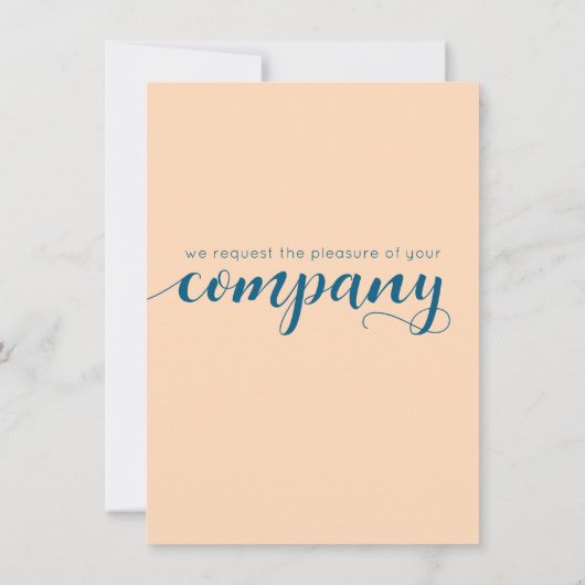 Invitation Elégante Pêche Océanique Bleu Mariage Un Nouveau C (Dos)