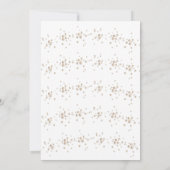 Invitation Elégante perles florales et Fête des mariées de po (Dos)