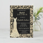 Invitation Elégante perruques d'or, Parties scintillant robe  (Debout devant)