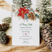 Invitation Elégante Petite Fête des mariées De Noël