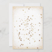 Invitation Elégante Petite princesse baby shower rose et or (Dos)