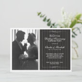 Invitation Elégante Photo 50e fête du Mariage (Debout devant)