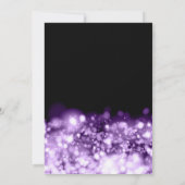 Invitation Élégante photo 60e anniversaire violet de minuit g (Dos)