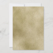 Invitation Élégante Photo d'anniversaire de 50 ans Noir Or (Dos)