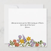 Invitation Élégante Photo de fin d'études en soins infirmiers (Dos)