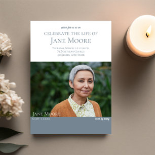 Invitation Elégante photo de la célébration de l'invitation d