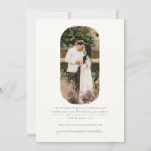 Invitation Élégante Photo de plante de lavande Mariage Save t (Dos)