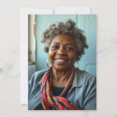 Invitation Élégante photo de retraite d'infirmière Motif (Dos)