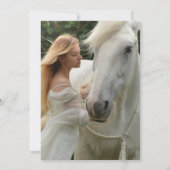 Invitation Élégante photo en noir et blanc Célébration de la (Dos)