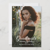 Invitation Élégante photo minimaliste simple (Devant)